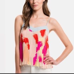 1.State Watercolor Pleated Tank